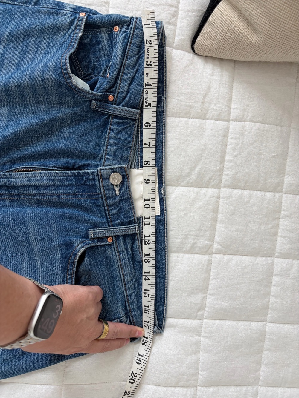 MOTHER Superior Jeans - High Waisted Rider Ankle - Running with Scissors 34 - Picture 8 of 8